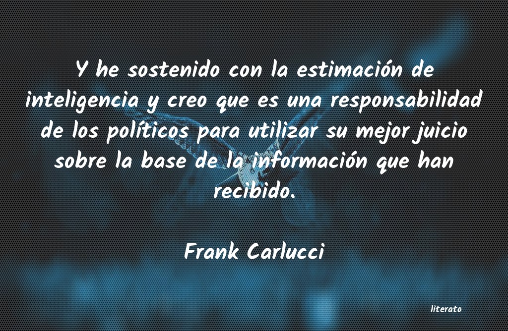 Frases de Frank Carlucci