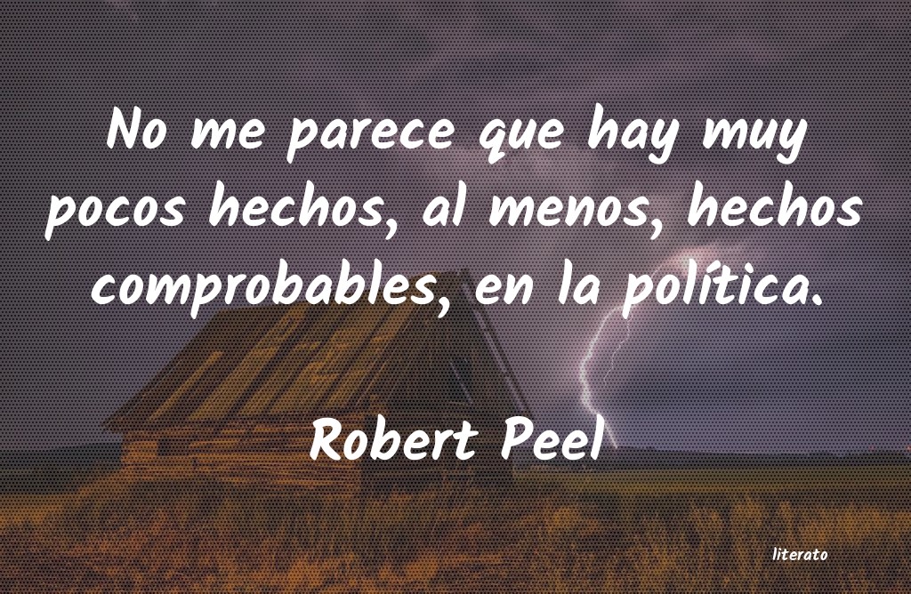 frases de Robert Peel