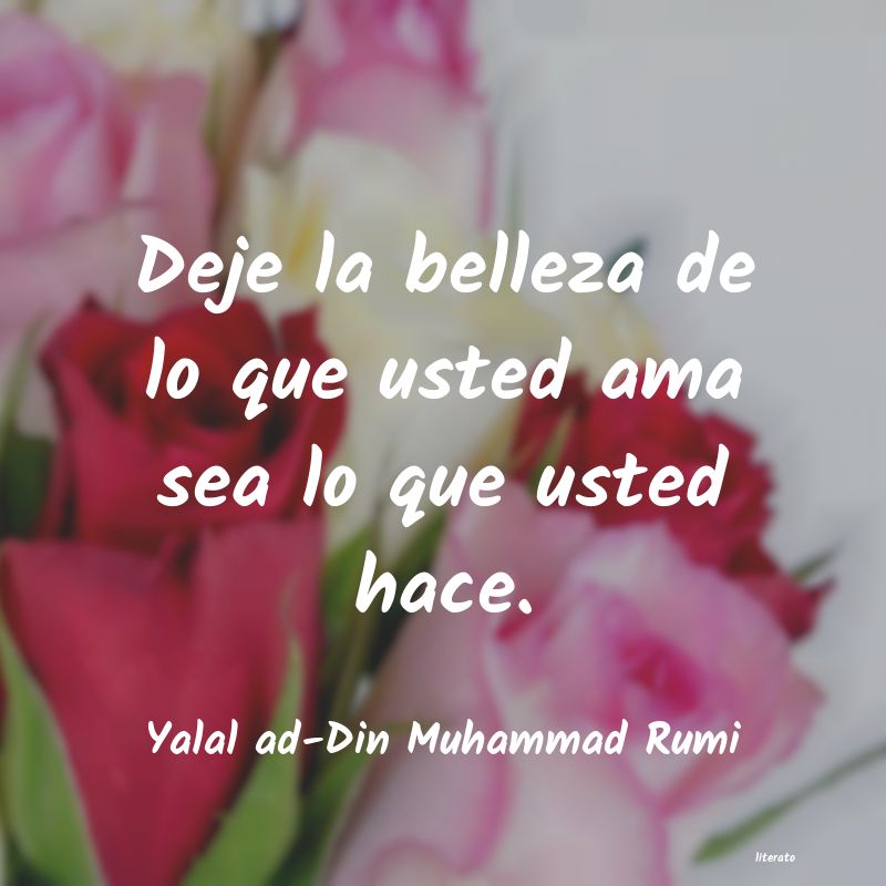 frases de Yalal ad-Din Muhammad Rumi