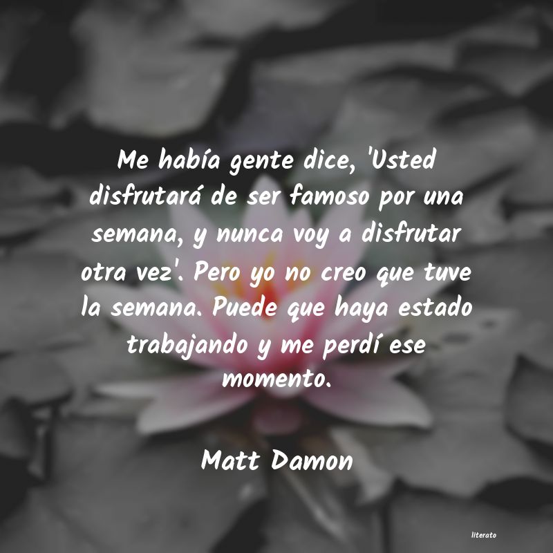 Frases de Matt Damon