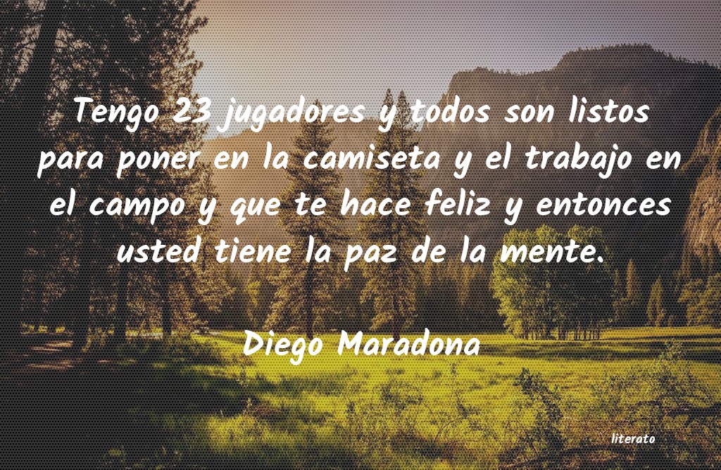 Frases de Diego Maradona