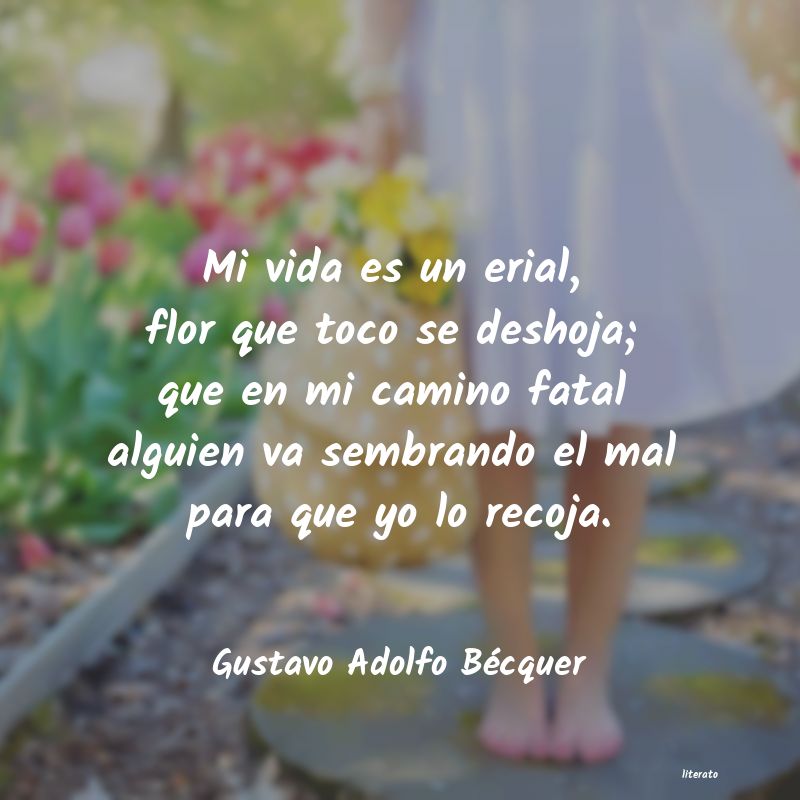 Frases de Gustavo Adolfo Bécquer