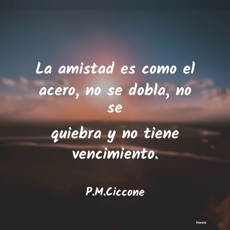 Frases de P.M.Ciccone