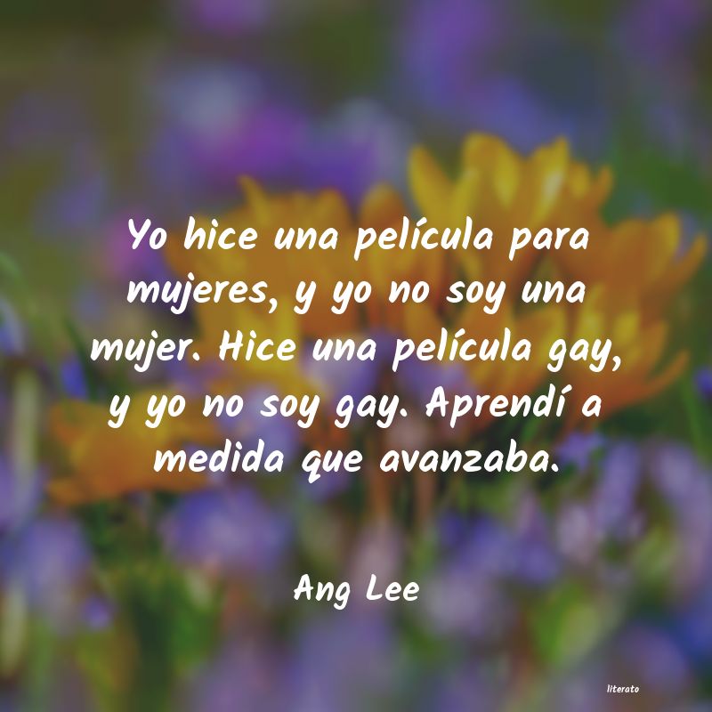 Frases de Ang Lee