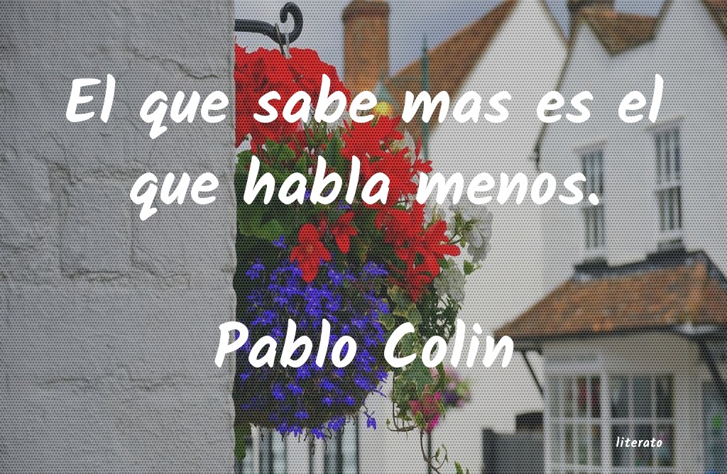 Frases de Pablo Colin