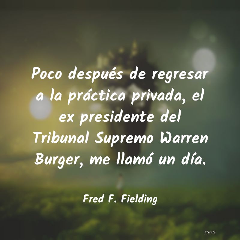 frases de Fred F. Fielding