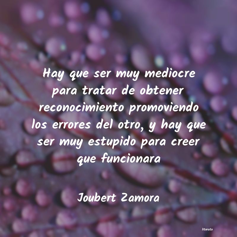 frases de Joubert Zamora