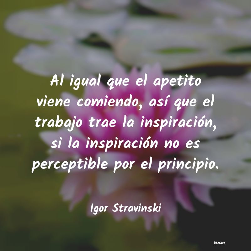 frases de Igor Stravinski