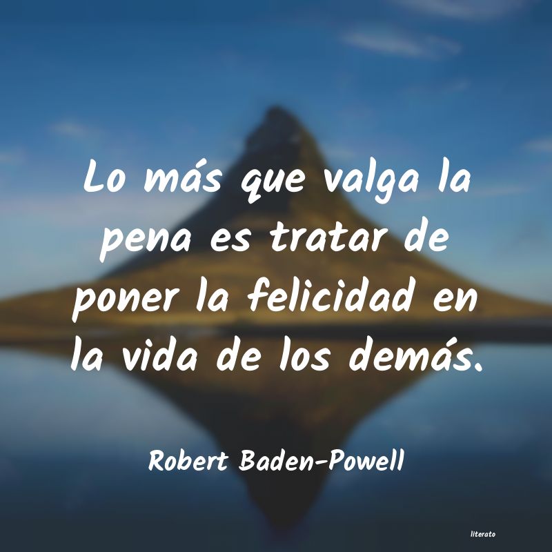 frases de Robert Baden-Powell