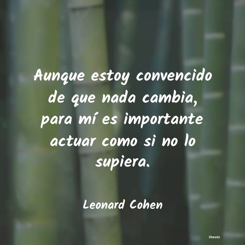 frases de Leonard Cohen