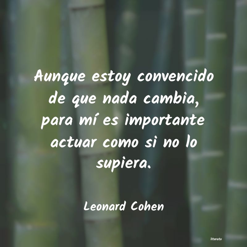 Frases de Leonard Cohen