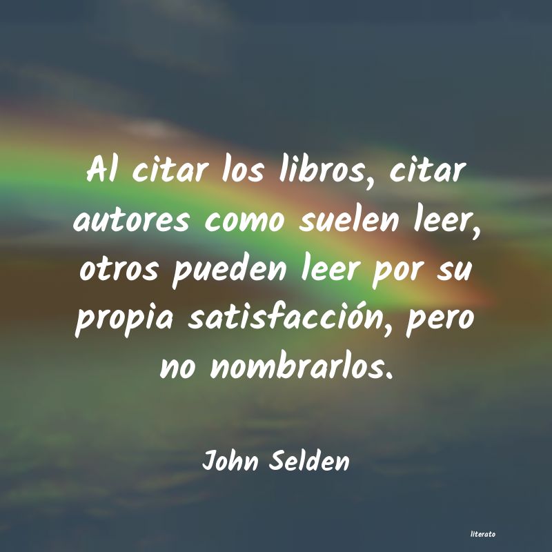 Frases de John Selden