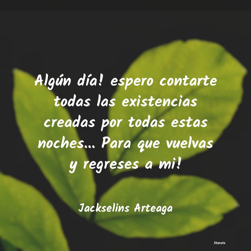 frases de Jackselins Arteaga