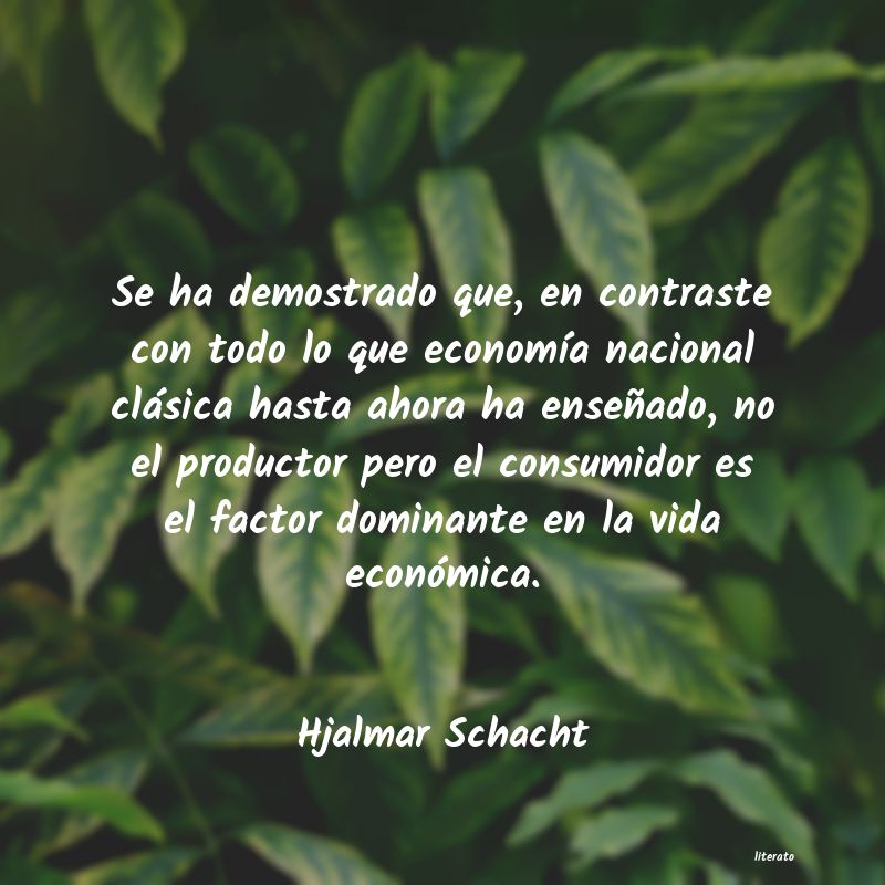 frases de Hjalmar Schacht