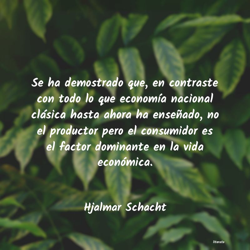 Frases de Hjalmar Schacht