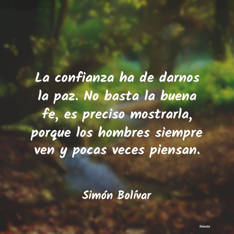 pensamientos de simon bolivar cortos