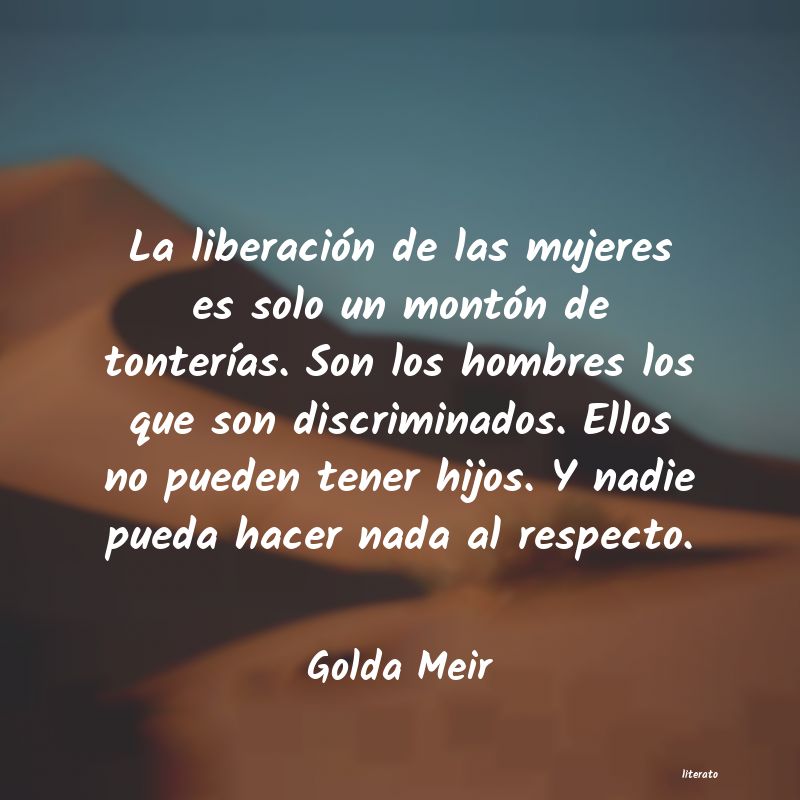 frases de Golda Meir