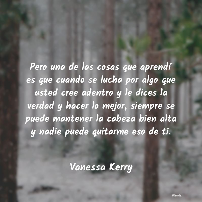 frases de Vanessa Kerry
