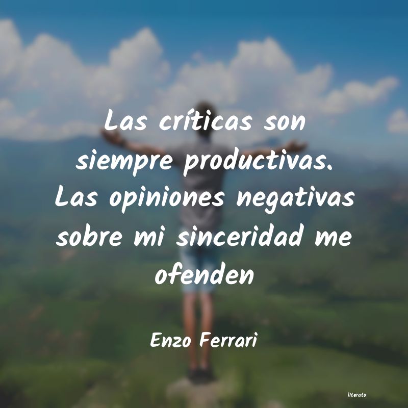 Frases de Enzo Ferrari