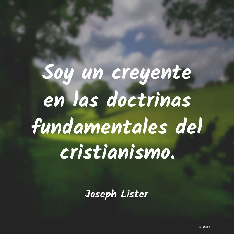 frases de Joseph Lister