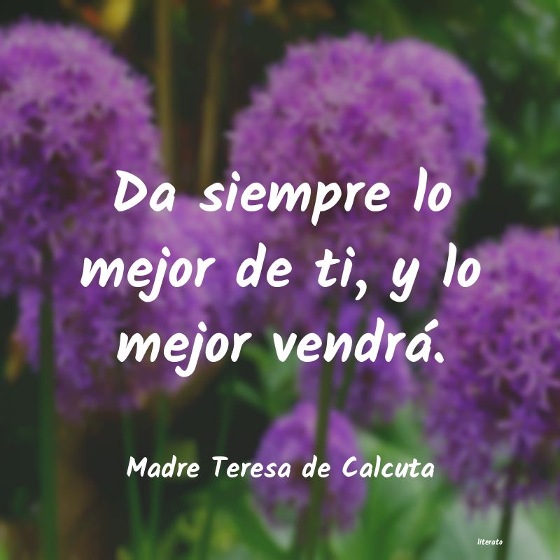 Frases de Madre Teresa de Calcuta