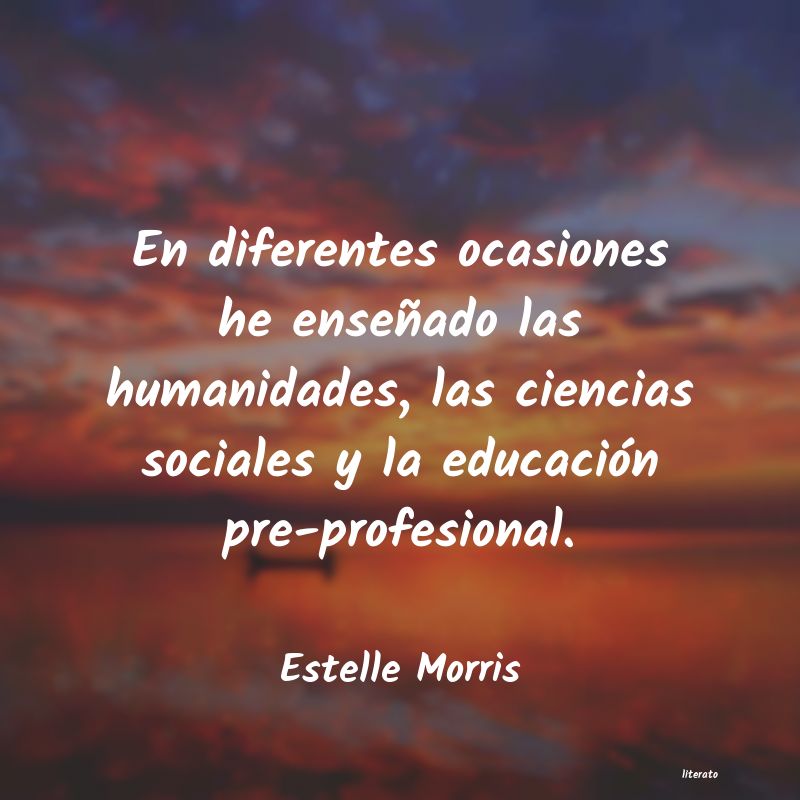 Frases de Estelle Morris