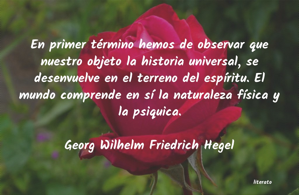 frases de Georg Wilhelm Friedrich Hegel