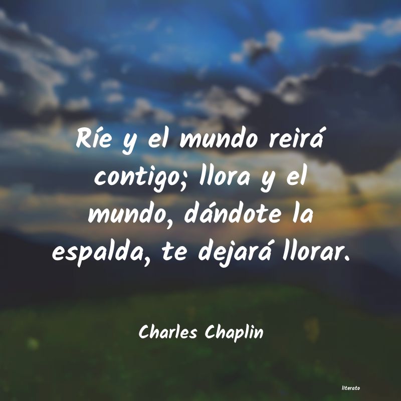 pensamientos de Charles Chaplin
