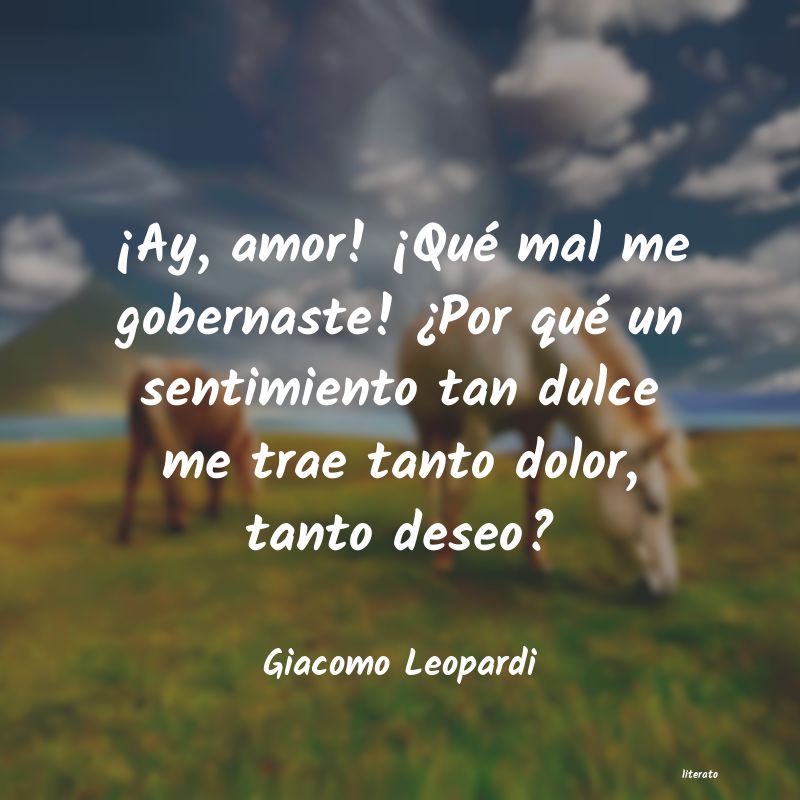 Frases de Giacomo Leopardi