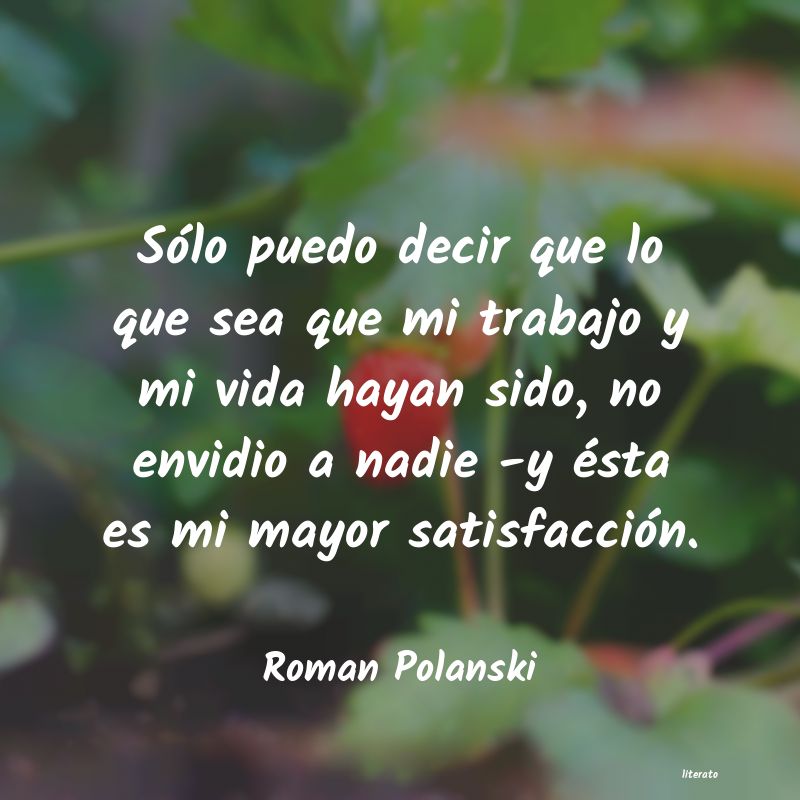 frases de Roman Polanski
