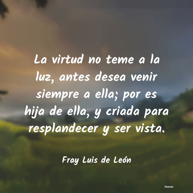 frases de Fray Luis de León