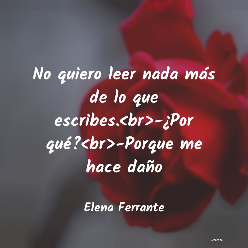 frases de Elena Ferrante