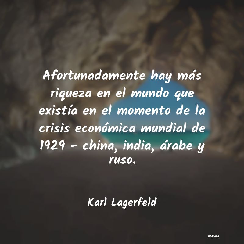 frases de Karl Lagerfeld