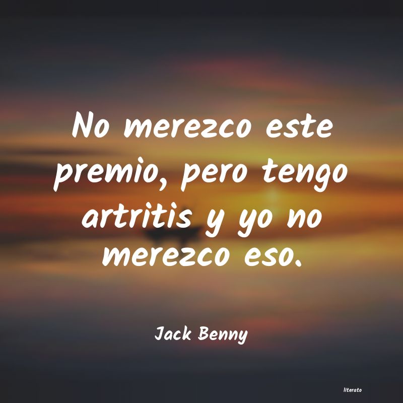 Frases de Jack Benny