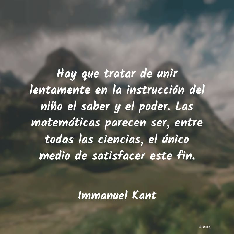 Frases de Immanuel Kant