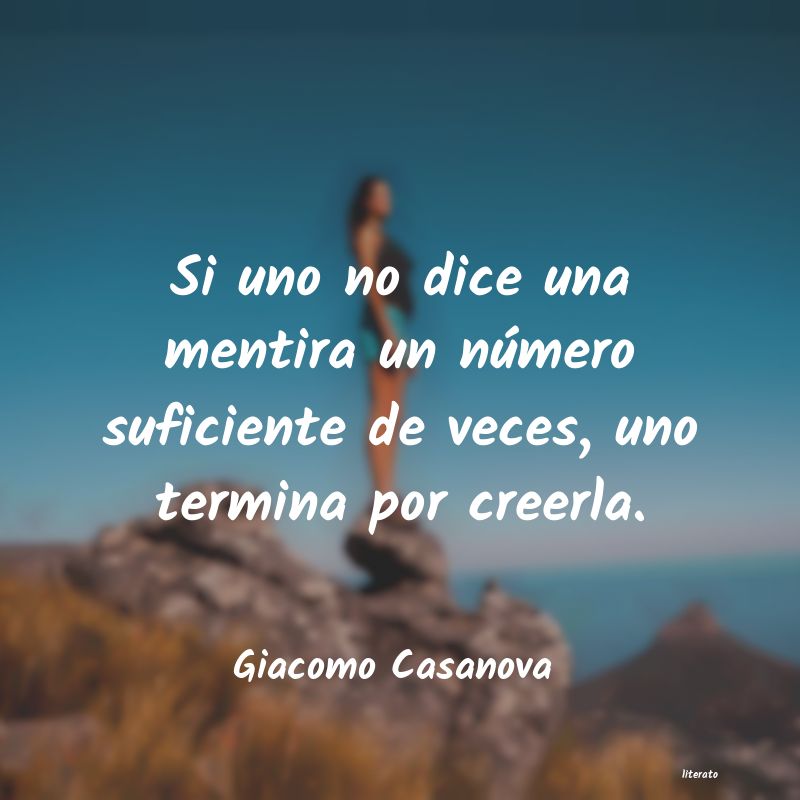 Frases de Giacomo Casanova