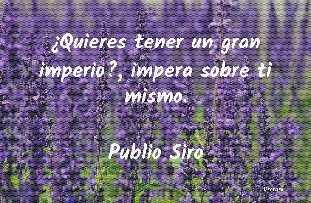 frases de Publio Siro