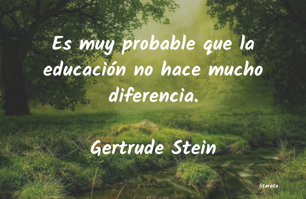 frases de Gertrude Stein