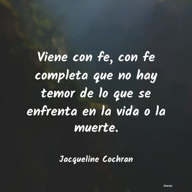 frases de Jacqueline Cochran
