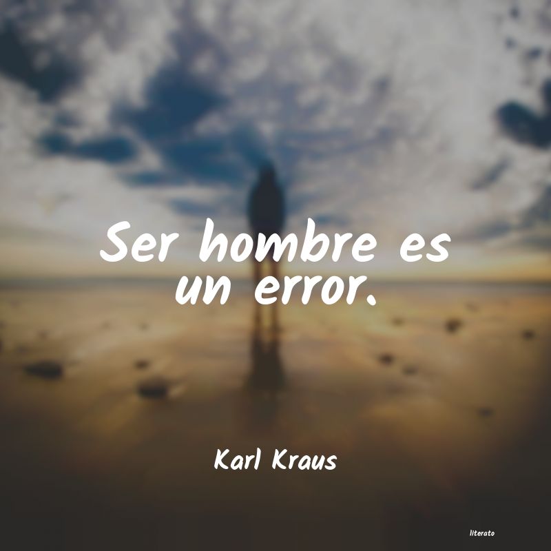 Frases de Karl Kraus