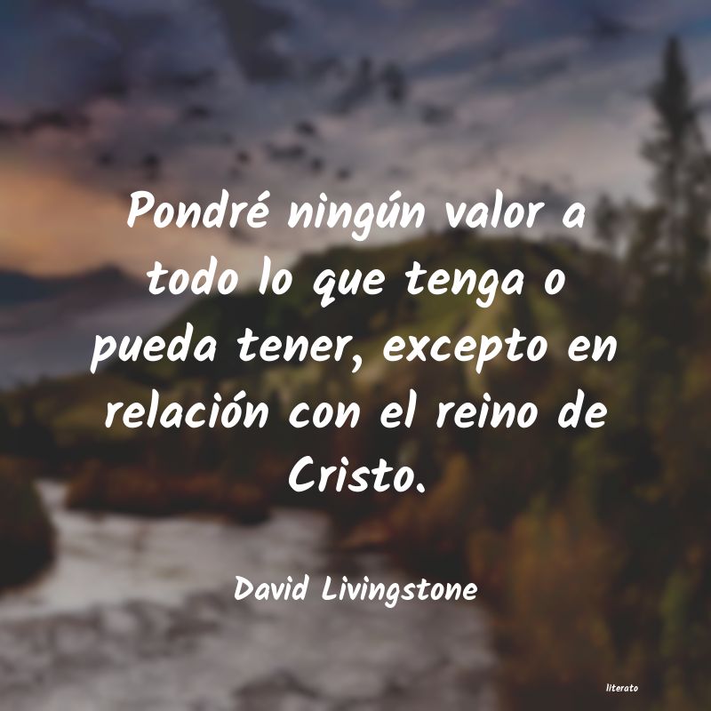 Frases de david livingstone - literato