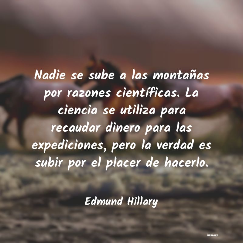 frases de Edmund Hillary