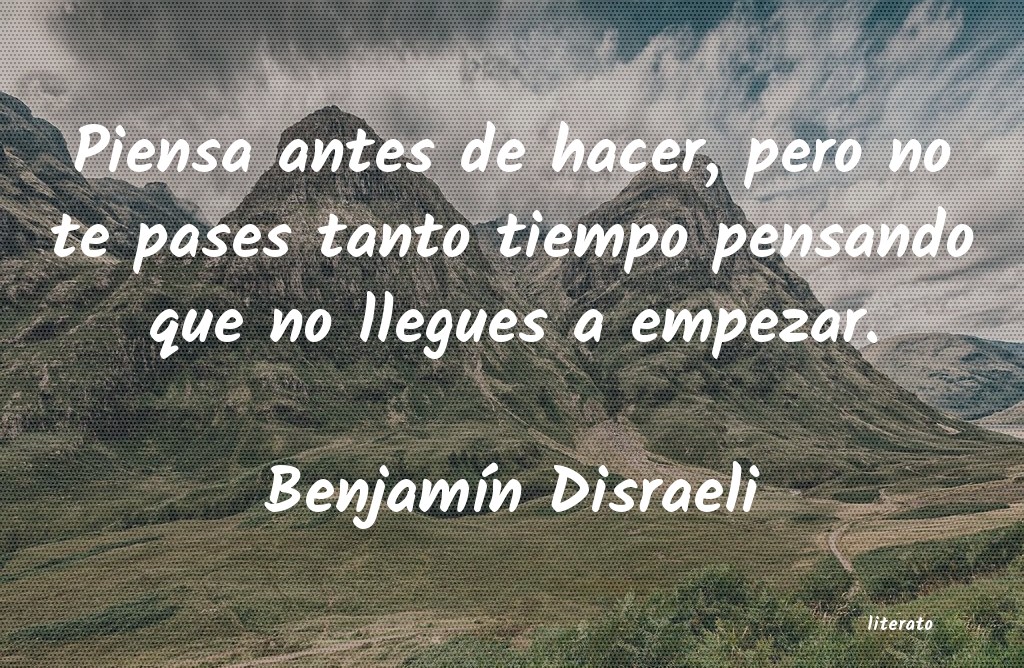 Frases de Benjamín Disraeli