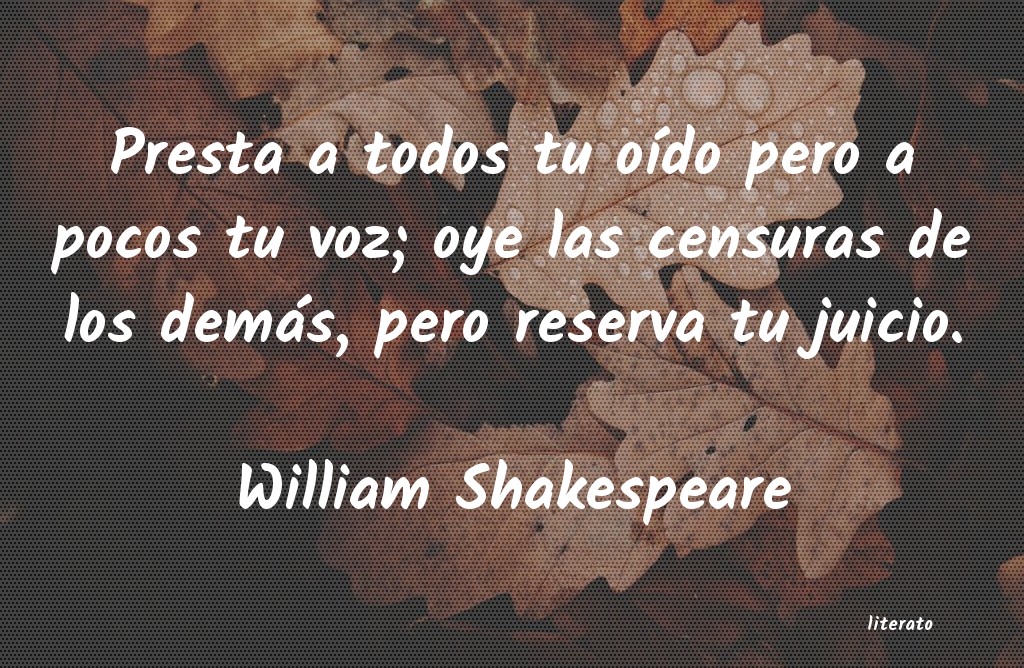 frases de William Shakespeare