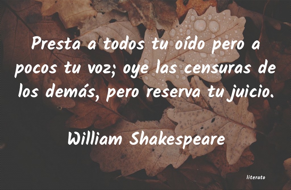 Frases de William Shakespeare