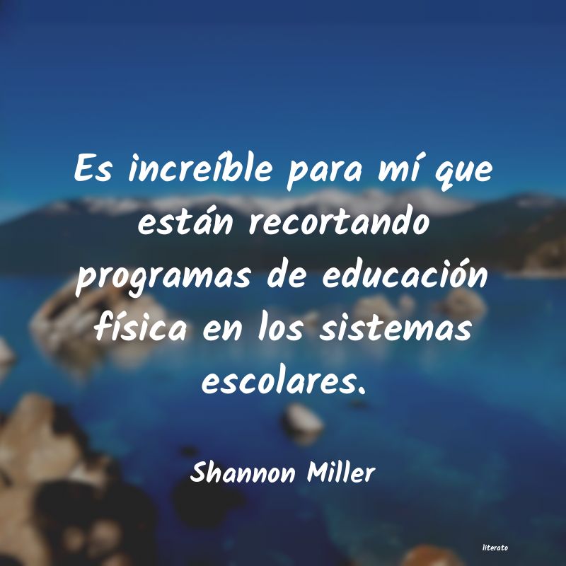 frases de Shannon Miller
