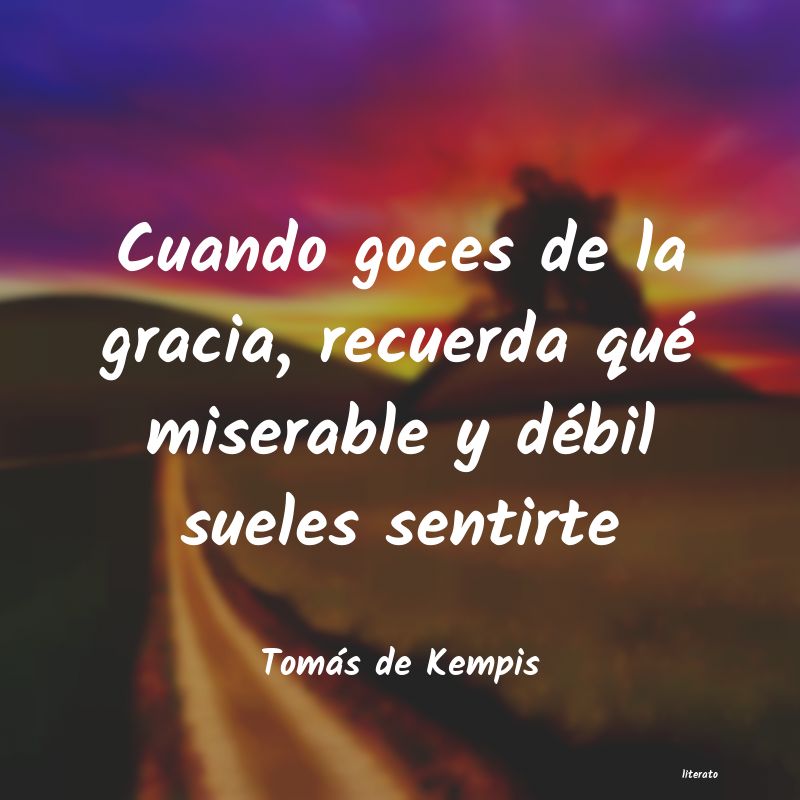 frases de Tomás de Kempis