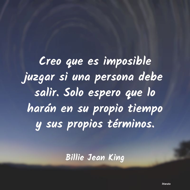 frases de Billie Jean King