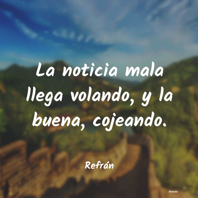 Frases de Refrán