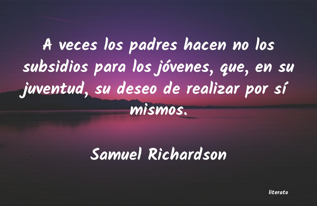 Frases de Samuel Richardson